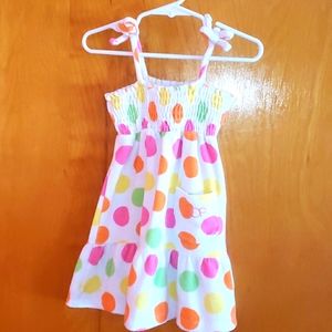 OP beach coverup 3T white pink orange green yellow